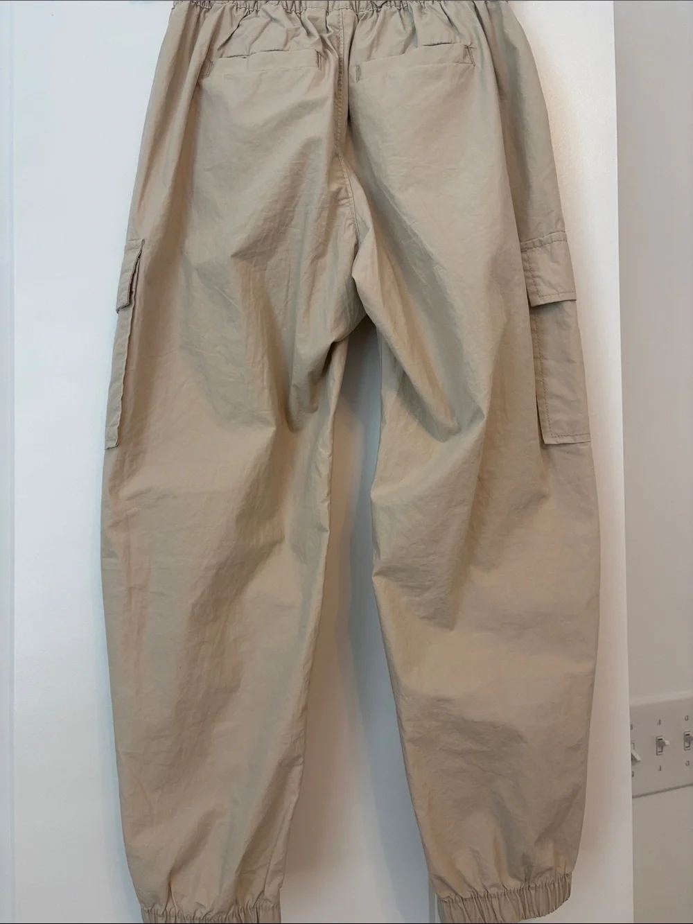 GAP Kids Tan Cargo Jogger Pants, denim coat, and white cotton top bundle